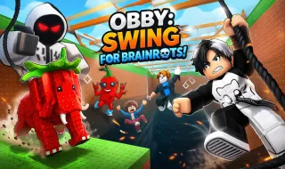 Obby: Swing For Brainrots!